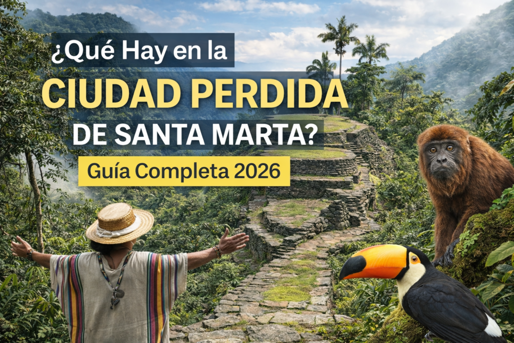 terrazas arqueológicas de la Ciudad Perdida en la Sierra Nevada de Santa Marta